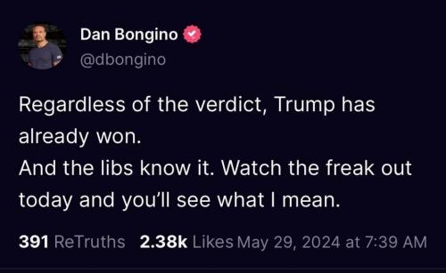 Bongino tweet Trump has already won.960px