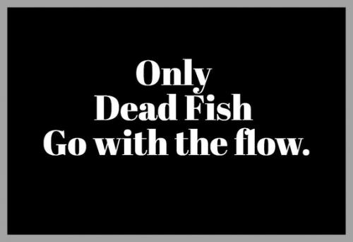 Only dead fish go with the flow.568px