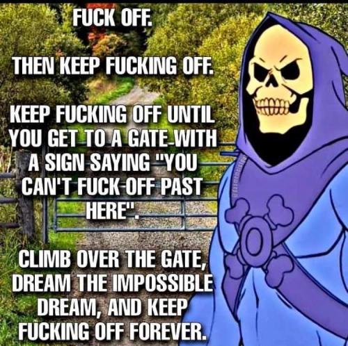 climb over the gate
