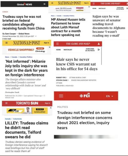 not informed