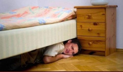hiding