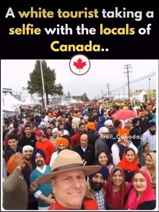 taking a selfie