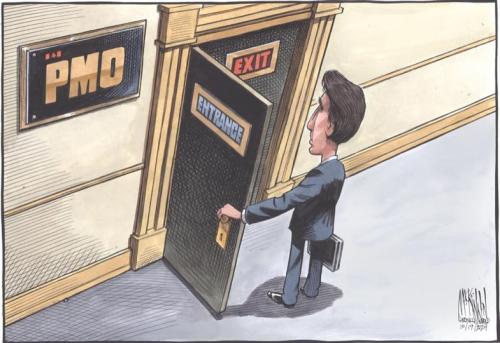 the door