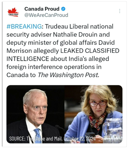 leaked info