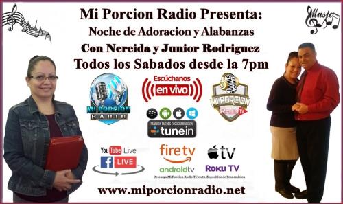 Anuncio Nereida y Junior Rodz- Sabado desde las 7pm