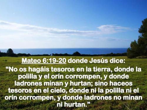 Mateo 6 19 al 21